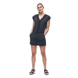 Indygena Esi Short Jumper Romper in Black Size Small